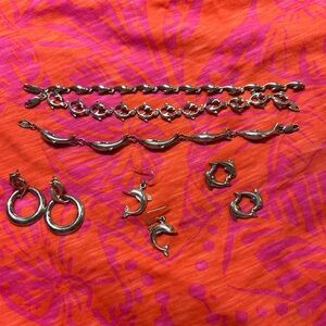 Sterling silver dolphin jewelry